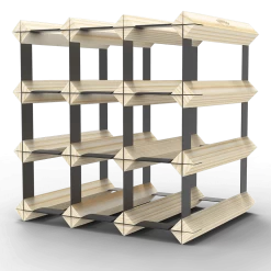 12 Bottle Timber Wine Rack
