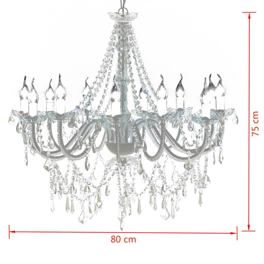 Chandelier With 1600 Crystals VidaXL - Image 5