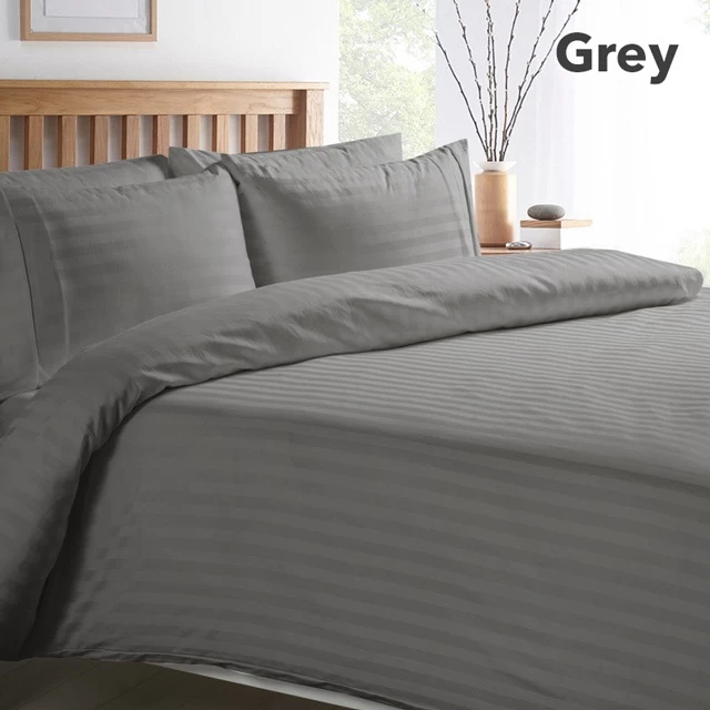 1500TC Egyptian Cotton Luxury Striped Quilt Covers - Image 4