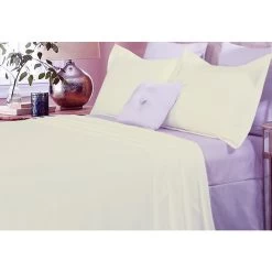 King Size Cotton Quilt Cover Set In Ivory 1500TC