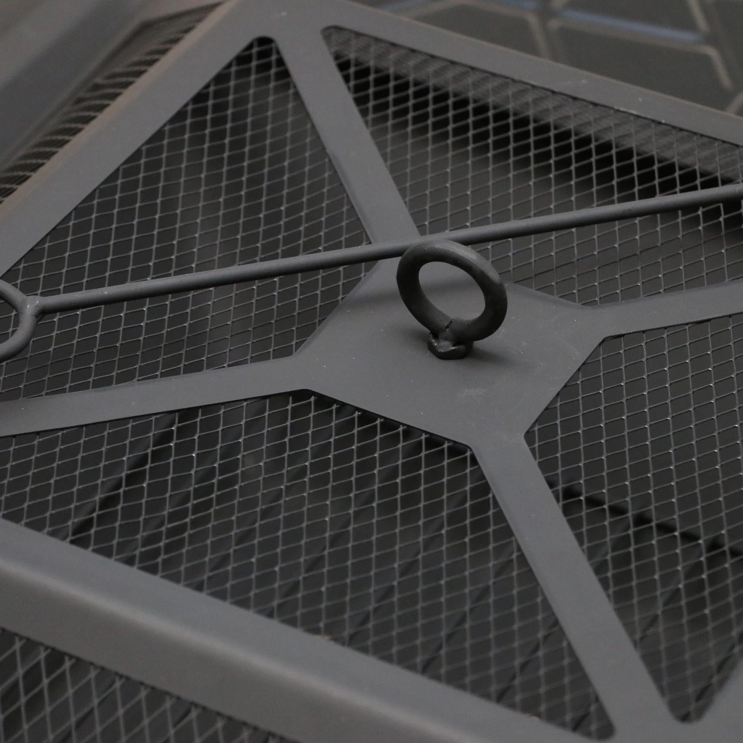 18" Square Metal Fire Pit Outdoor Heater - Image 6