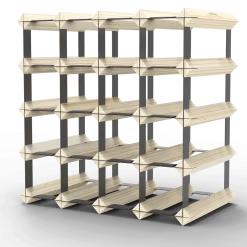 20 Bottle Timber Wine Rack