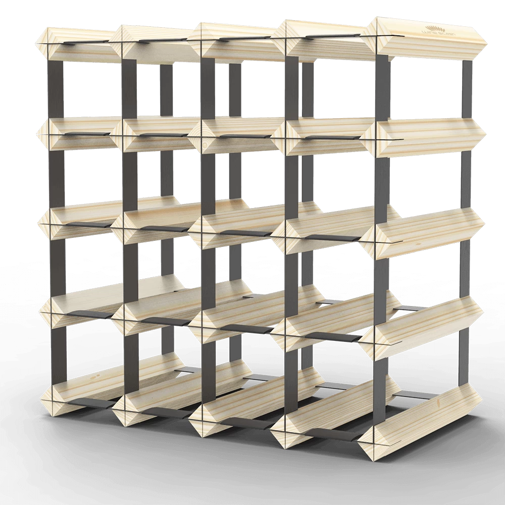 20 Bottle Timber Wine Rack