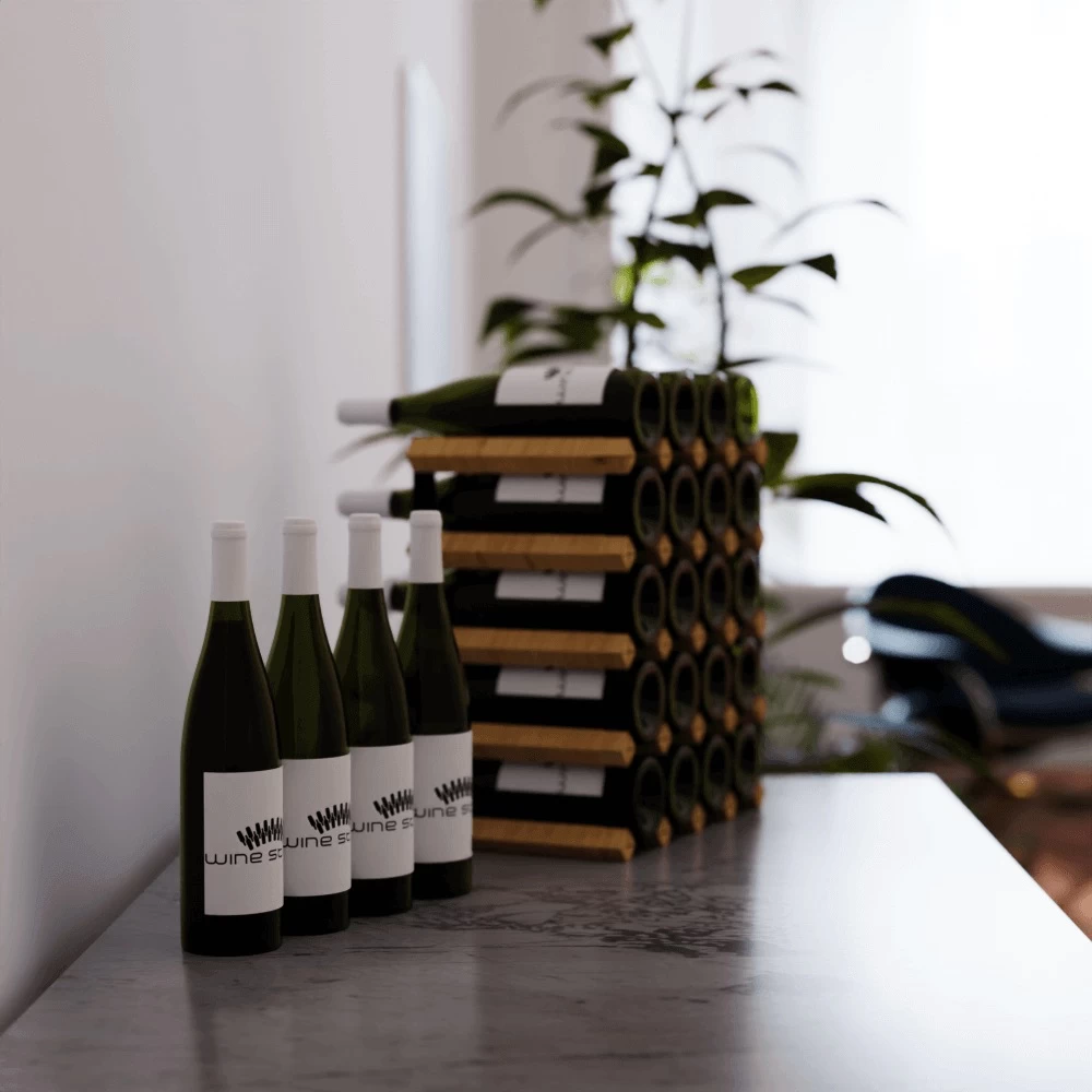 20 Bottle Timber Wine Rack - Image 8
