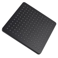 ACA 200mm 8inch Bathroom Square Black Rainfall Shower Head ABS Watermark&WELS Approved