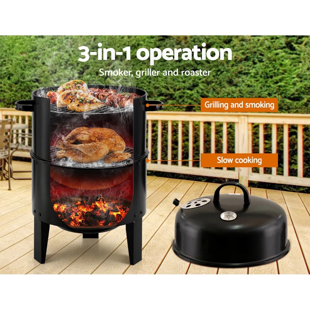 Grillz Charcoal Stack Smoker & BBQ - Image 5