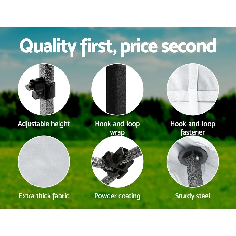 Instahut Gazebo Pop Up Marquee 3x3 - Image 7