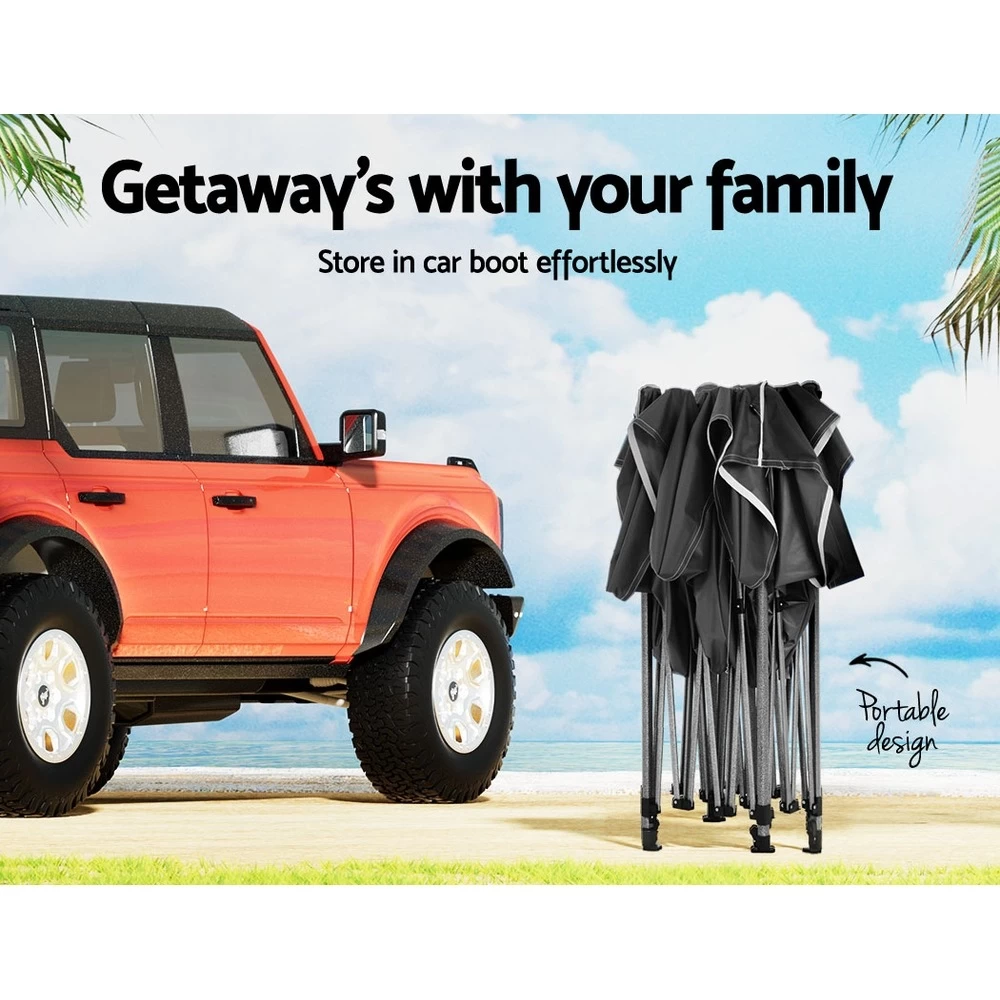 Instahut Gazebo Pop Up Marquee 3x4.5 Outdoor Tent Folding Wedding Gazebos Navy - Image 7