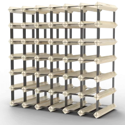 42 Bottle Timber Wine Rack