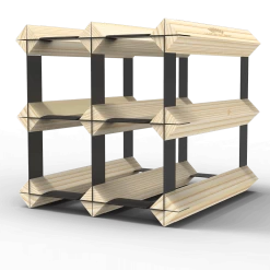 6 Bottle Timber Wine Rack