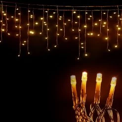 Jingle Jollys Christmas Lights 20M 800 LED Icicle Light Warm White Decorations