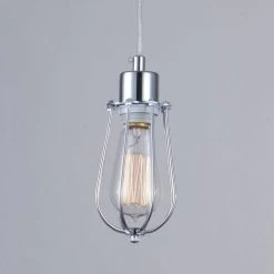 Antique Rounded Edison Globe Pendant Hanging Light