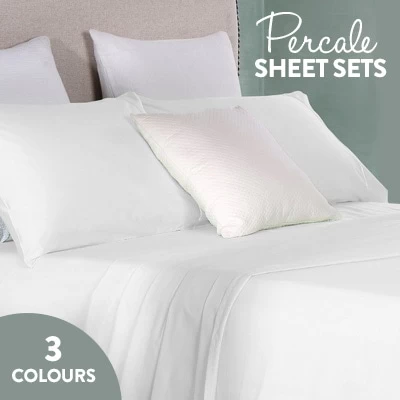 250TC Cotton Percale Sheet Sets