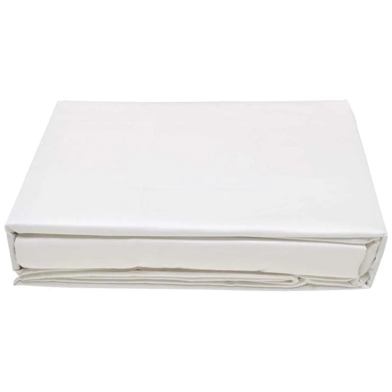 White Or Ivory Pure Cotton Bed Sheets Set 500TC