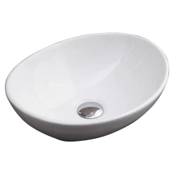 Above Counter Bathroom Vanity Oval Ceramic Basin