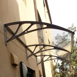 Double Window Door Polycarbonate Awning 246cm X 100cm