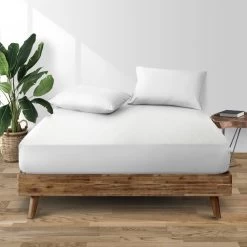 Giselle SINGLE Bedding Mattress Protector Bamboo Cover Fully Fitted