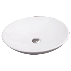 Bathroom Ceramic Oval Above Countertop Basin For Vanity