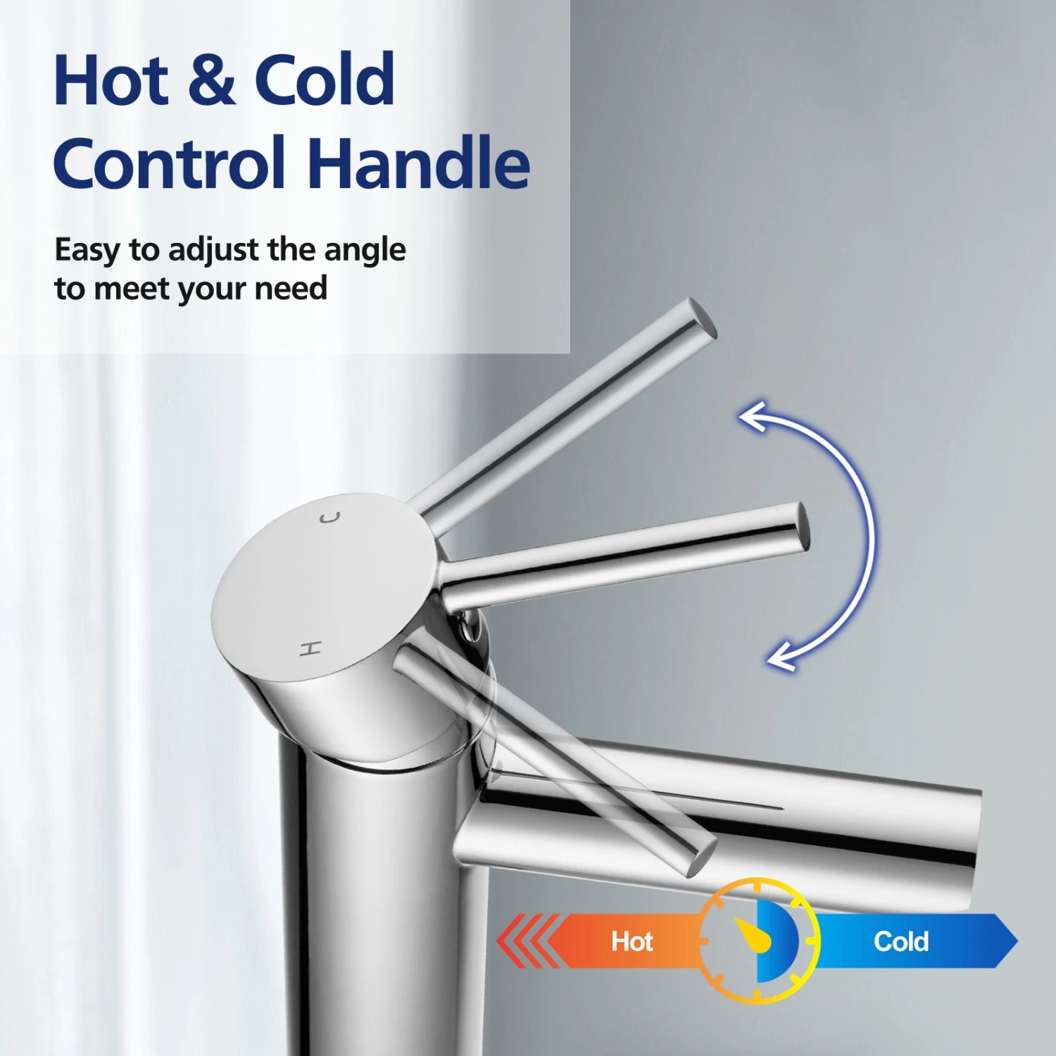 ACA Chrome Silver Basin Mixer Tap Vanity Sink Faucet BRASS WELS & WATERMARK - Image 3