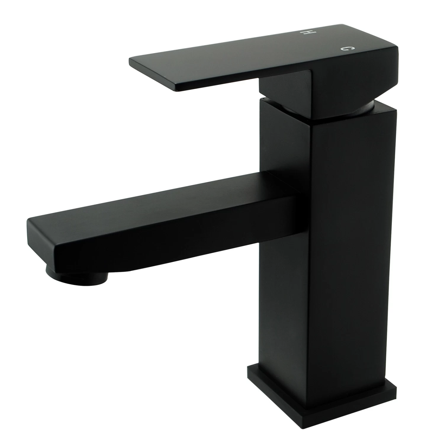 ACA Matte Black Bathroom Tap Square Mixer Taps Sink Basin Faucet WELS - Image 8