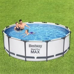 Bestway Frame Pool Above Ground Swimming Pools W/ Filter Pump 3.6 X 1M