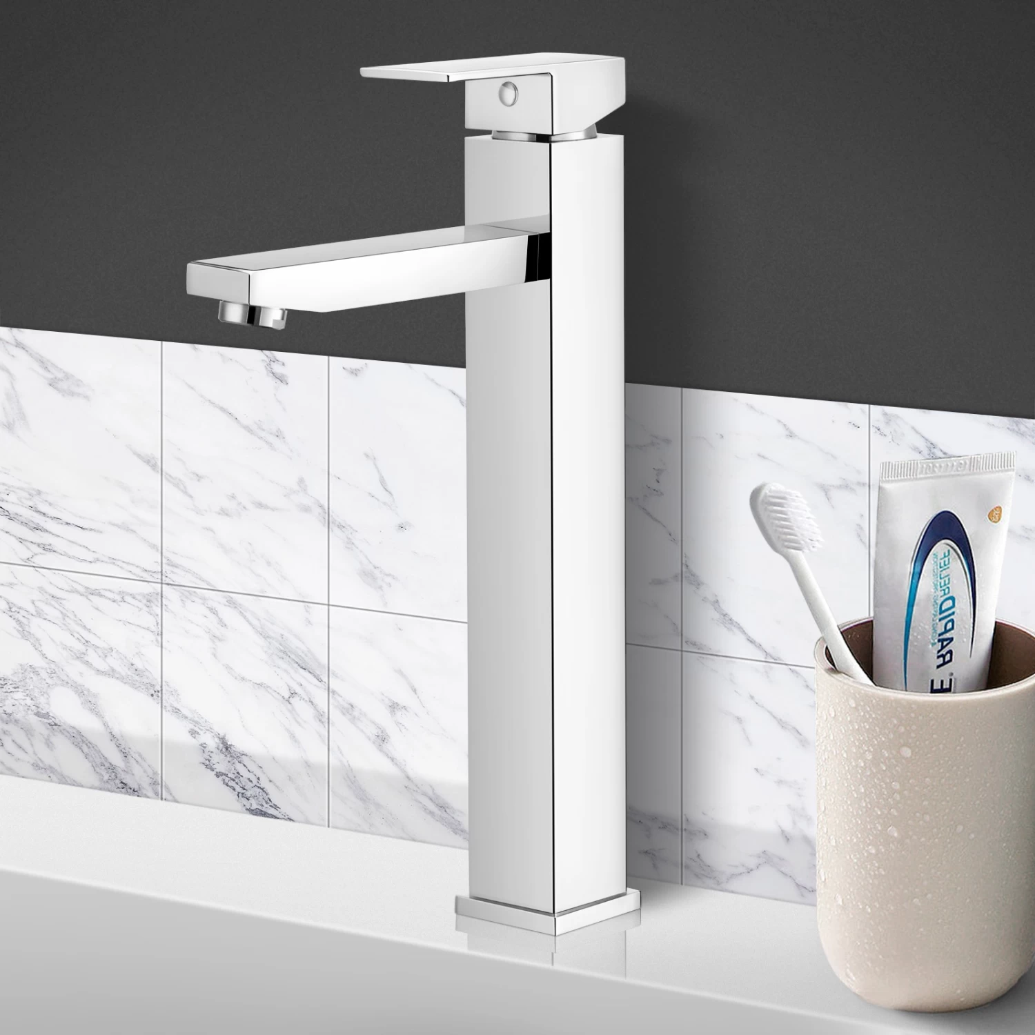 ACA Basin Mixer Tap Faucet Brass Chrome WELS 6Star 4L/M