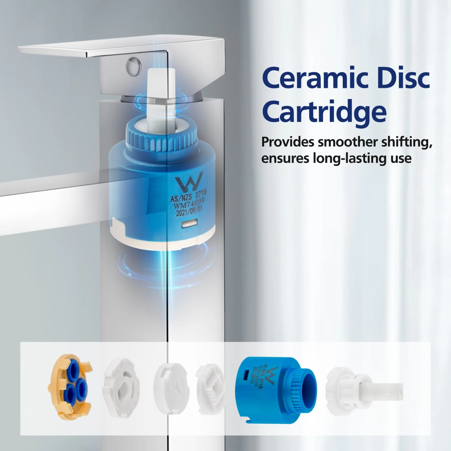 ACA Basin Mixer Tap Faucet Brass Chrome WELS 6Star 4L/M - Image 4