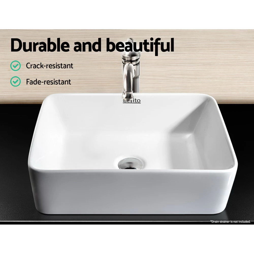Cefito Ceramic Bathroom Basin Sink Vanity Sinks Hand Wash Bowl Above Counter Top - Image 5