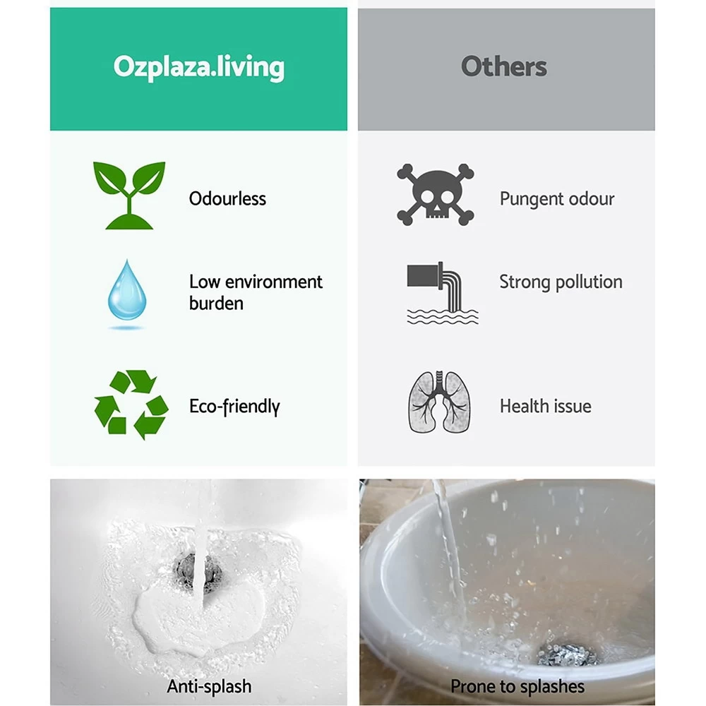 Cefito Bathroom Basin Ceramic Sink Vanity Basins Bowl Above Counter Hand Wash - Image 5