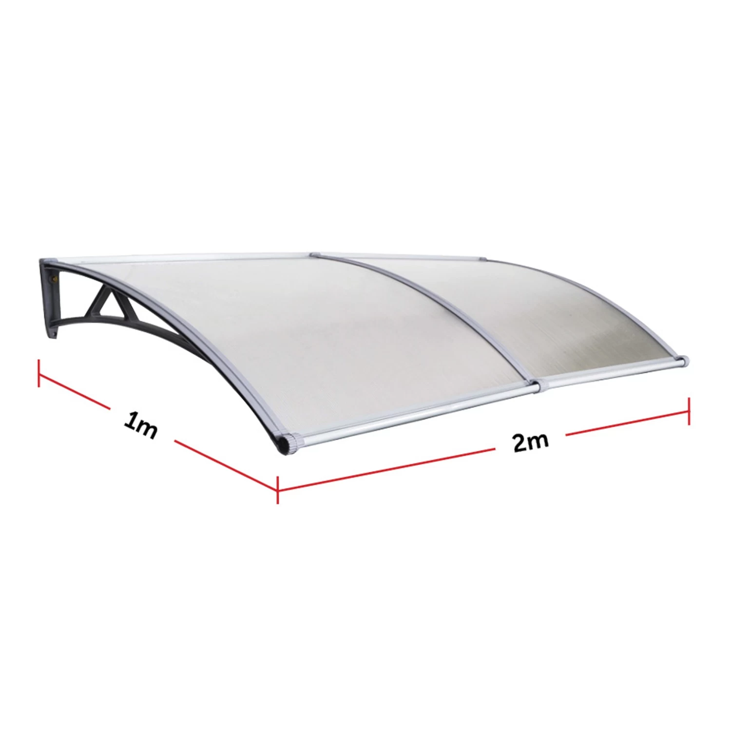 DIY Outdoor Awning Cover 1mx2m With Rain Gutter - Image 8