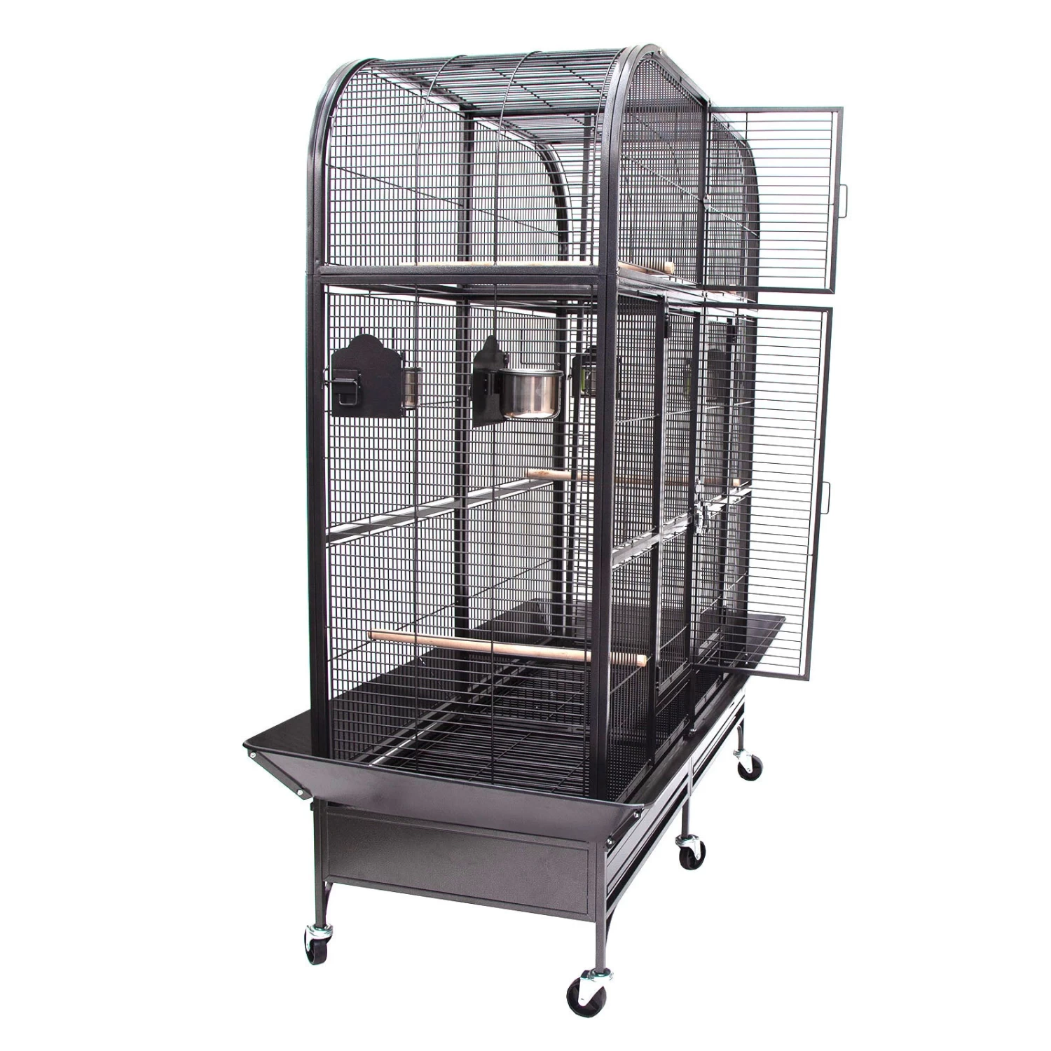 Double Cage With Center Divider For Bird Parrot Aviary - Image 3