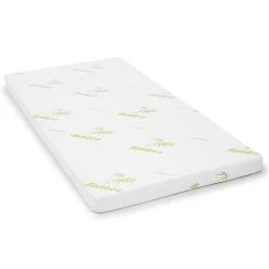 Cool Gel Memory Foam Mattress Topper Bamboo Fabric Cover Ecologic Double 8cm