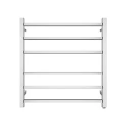 ACA Square Electric Heated Towel Rack Rail Warmer 6 Bar Chrome Stainless Steel SAA
