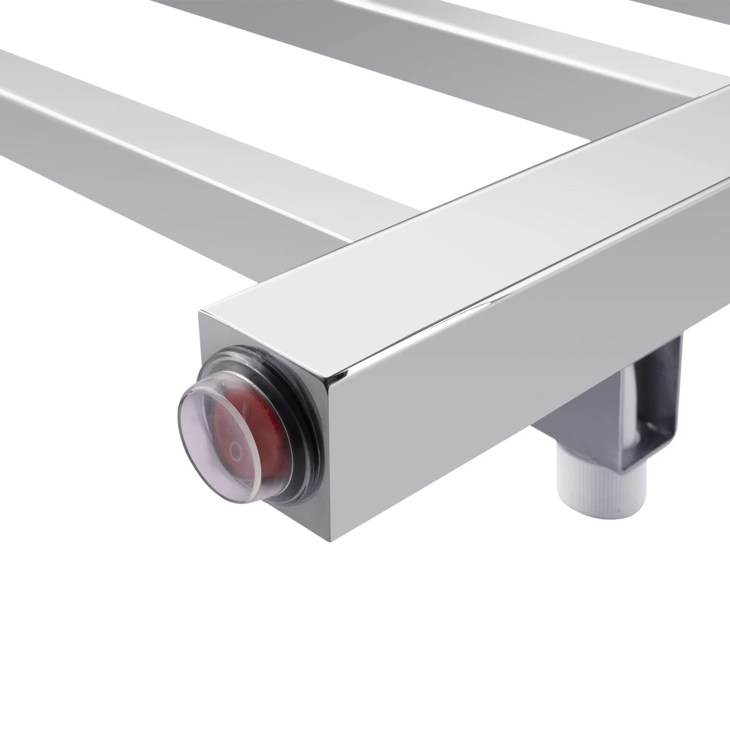 ACA Square Electric Heated Towel Rack Rail Warmer 6 Bar Chrome Stainless Steel SAA - Image 5