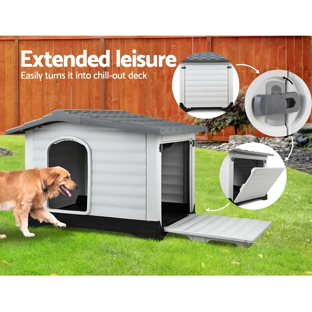 I.Pet Dog Kennel Kennels Outdoor Plastic Pet House Puppy Extra Large XL - Image 5
