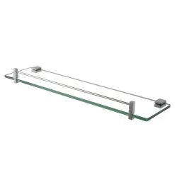 ACA Bathroom Towel Rack Rail Shelf Glass Holder Chrome