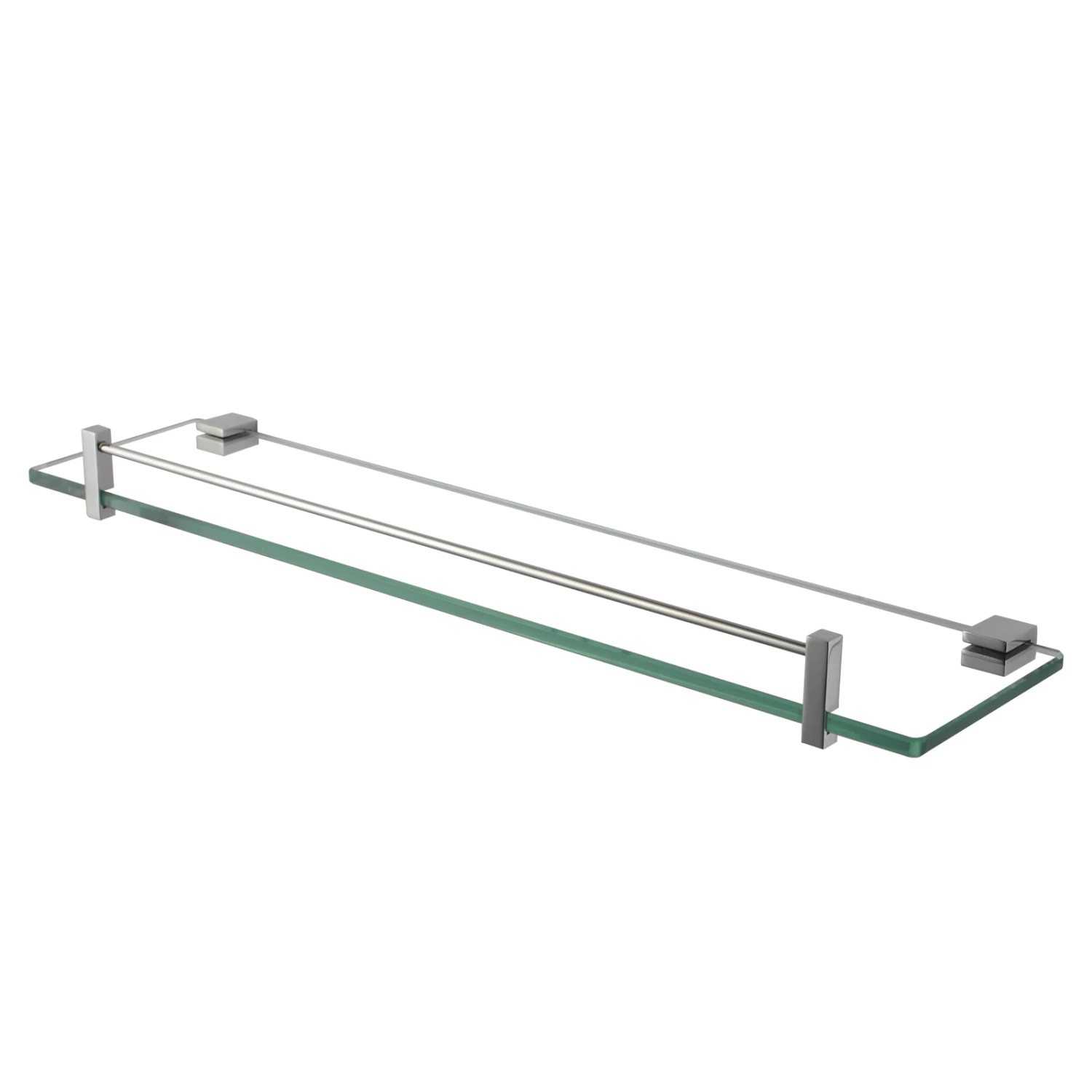 ACA Bathroom Towel Rack Rail Shelf Glass Holder Chrome