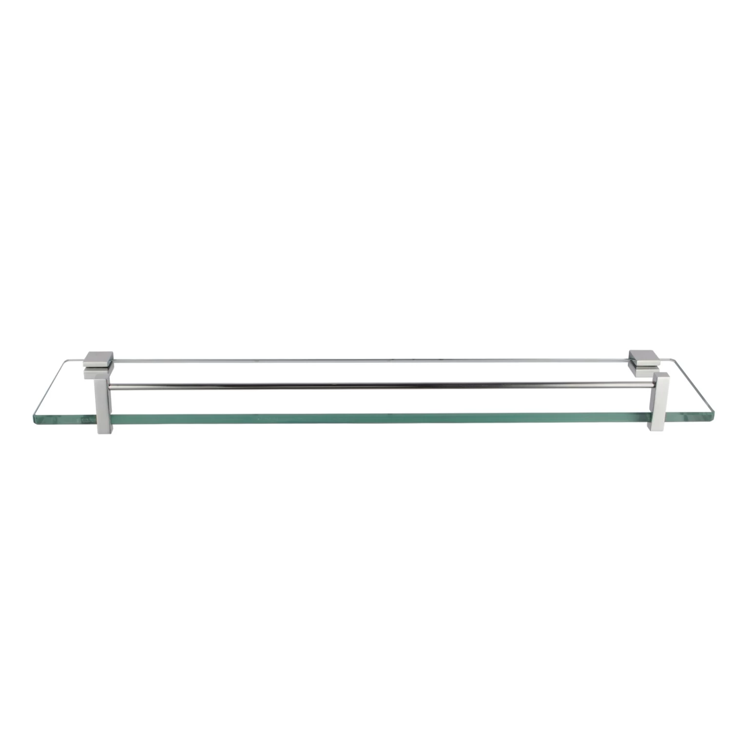 ACA Bathroom Towel Rack Rail Shelf Glass Holder Chrome - Image 2