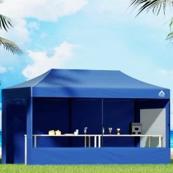 Instahut Gazebo 3x6m Blue