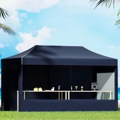 Instahut Gazebo 3x6m Folding Wedding Tent Gazebos Shade Navy