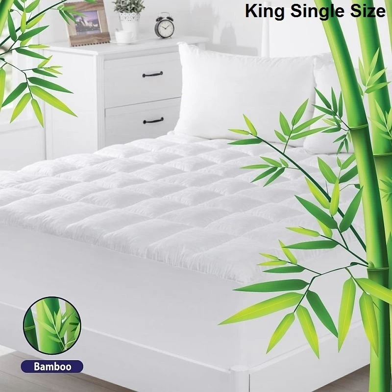King Single Bamboo & Microfibre Mattress Topper Pad