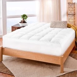 King Size Coolmax Fabric Mattress Topper Pad