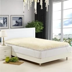 King Size Strap Fitted Cotton And Wool Underlay