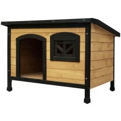 I.Pet Dog Kennel Kennels Outdoor Wooden Pet House Puppy