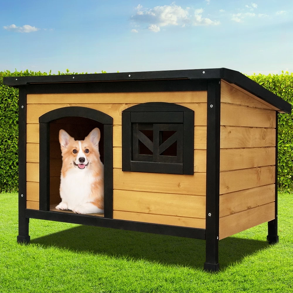 I.Pet Dog Kennel Kennels Outdoor Wooden Pet House Puppy - Image 6