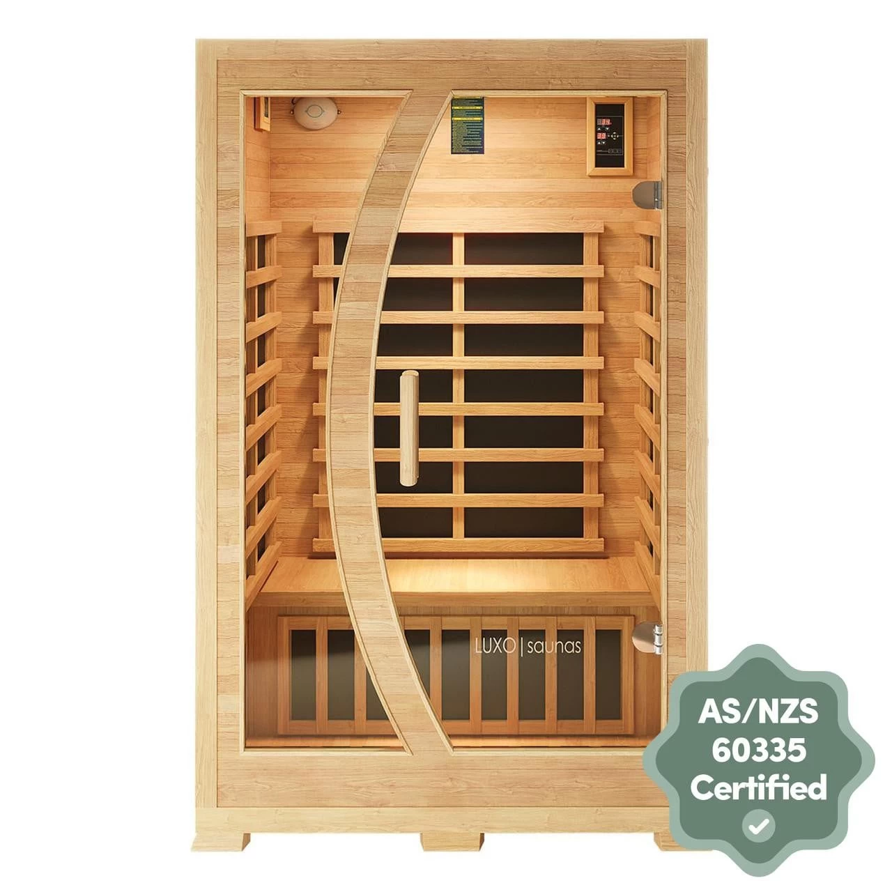 Valo 2 Person Canadian Hemlock Carbon Fibre Home Sauna Cabin