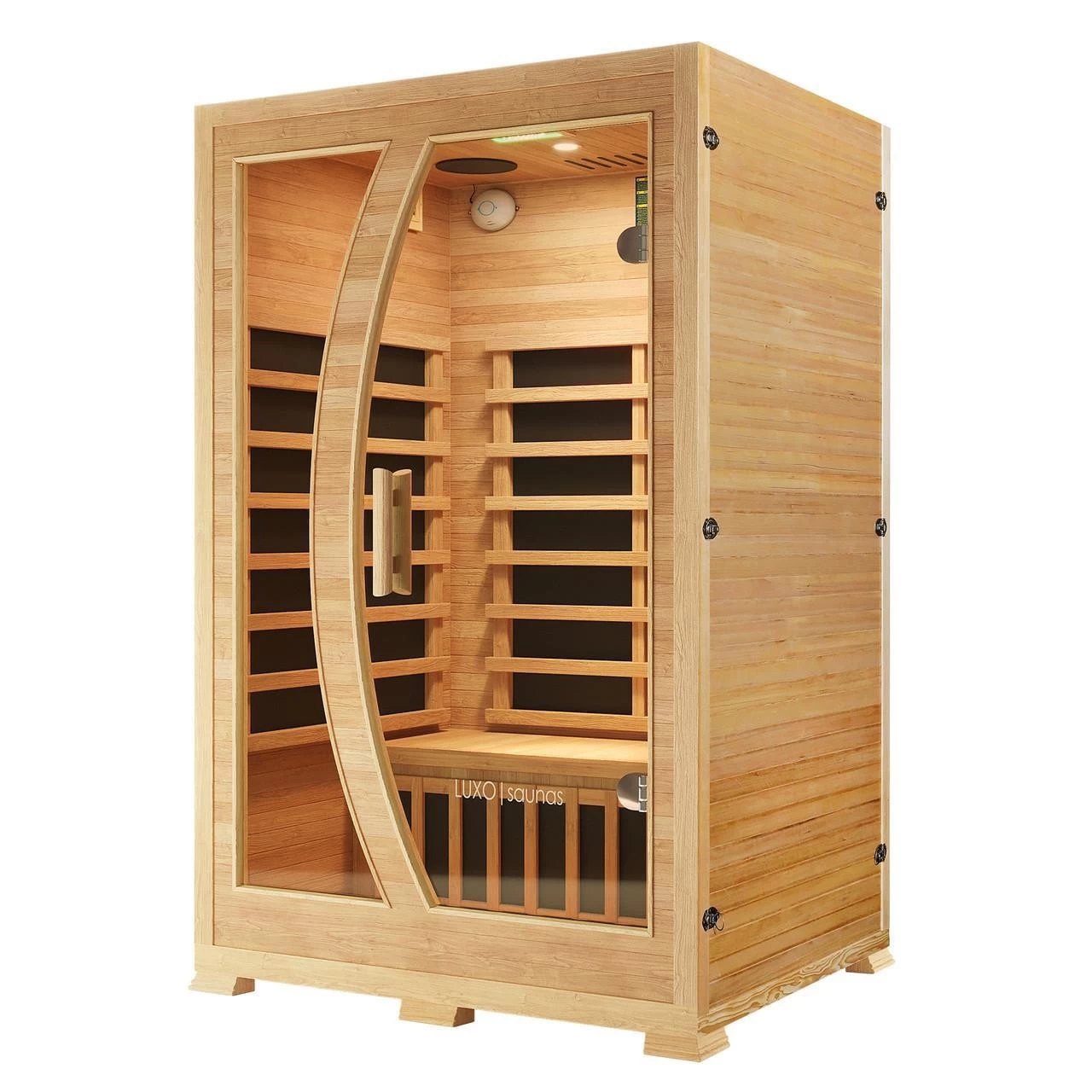 Valo 2 Person Canadian Hemlock Carbon Fibre Home Sauna Cabin - Image 5