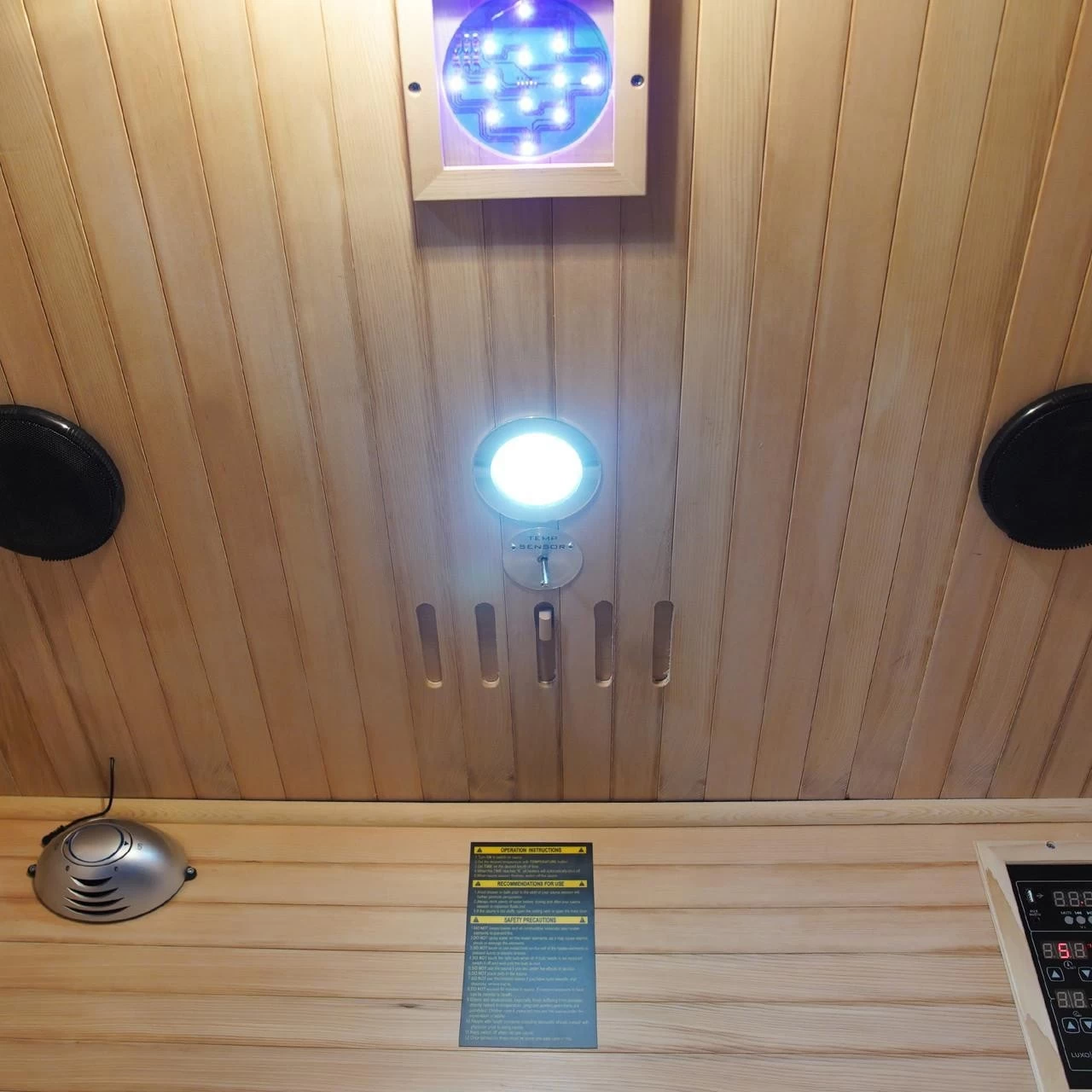 Valo 2 Person Canadian Hemlock Carbon Fibre Home Sauna Cabin - Image 7