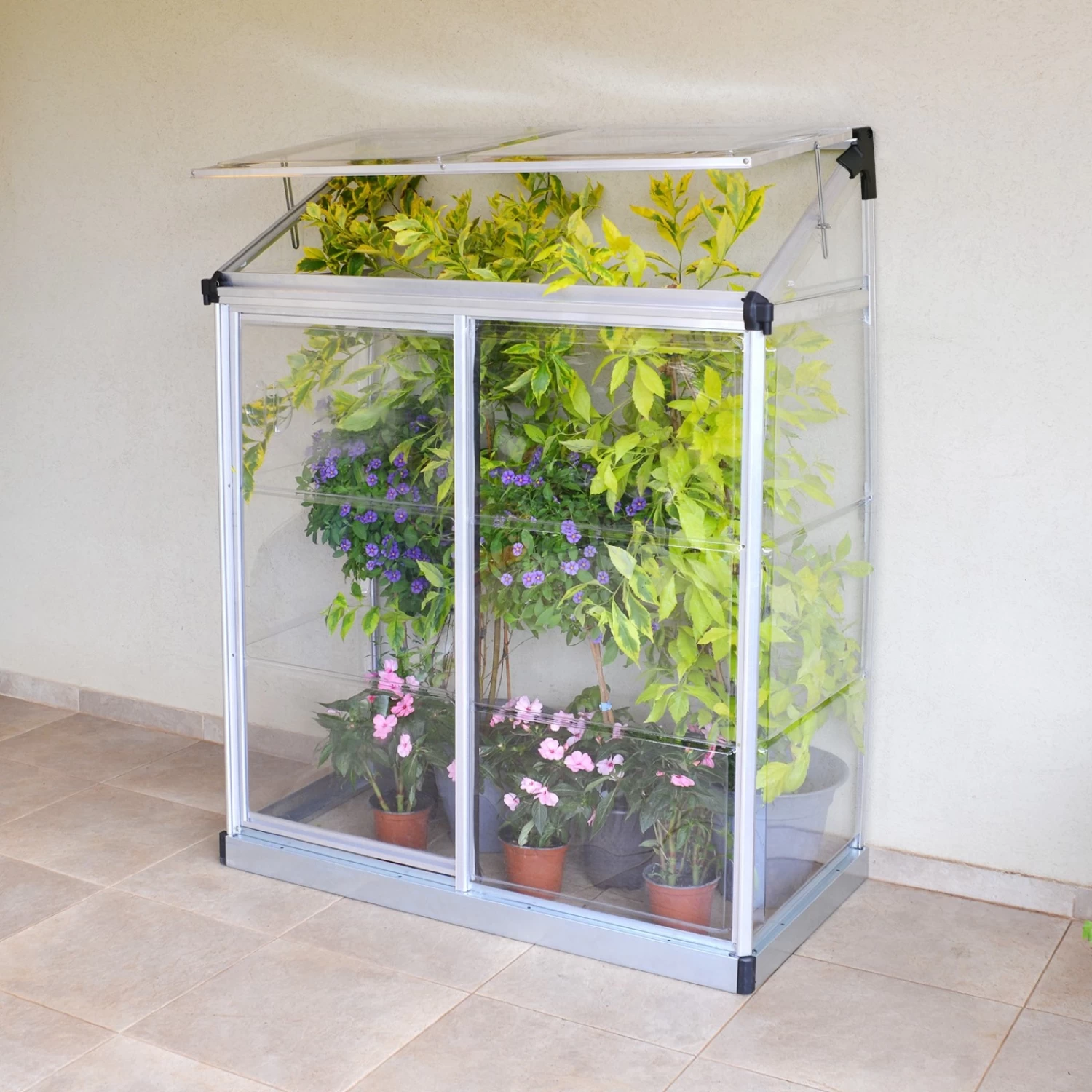 Maze Polycarbonate Greenhouse 4ft X 2ft Lean To - Image 2