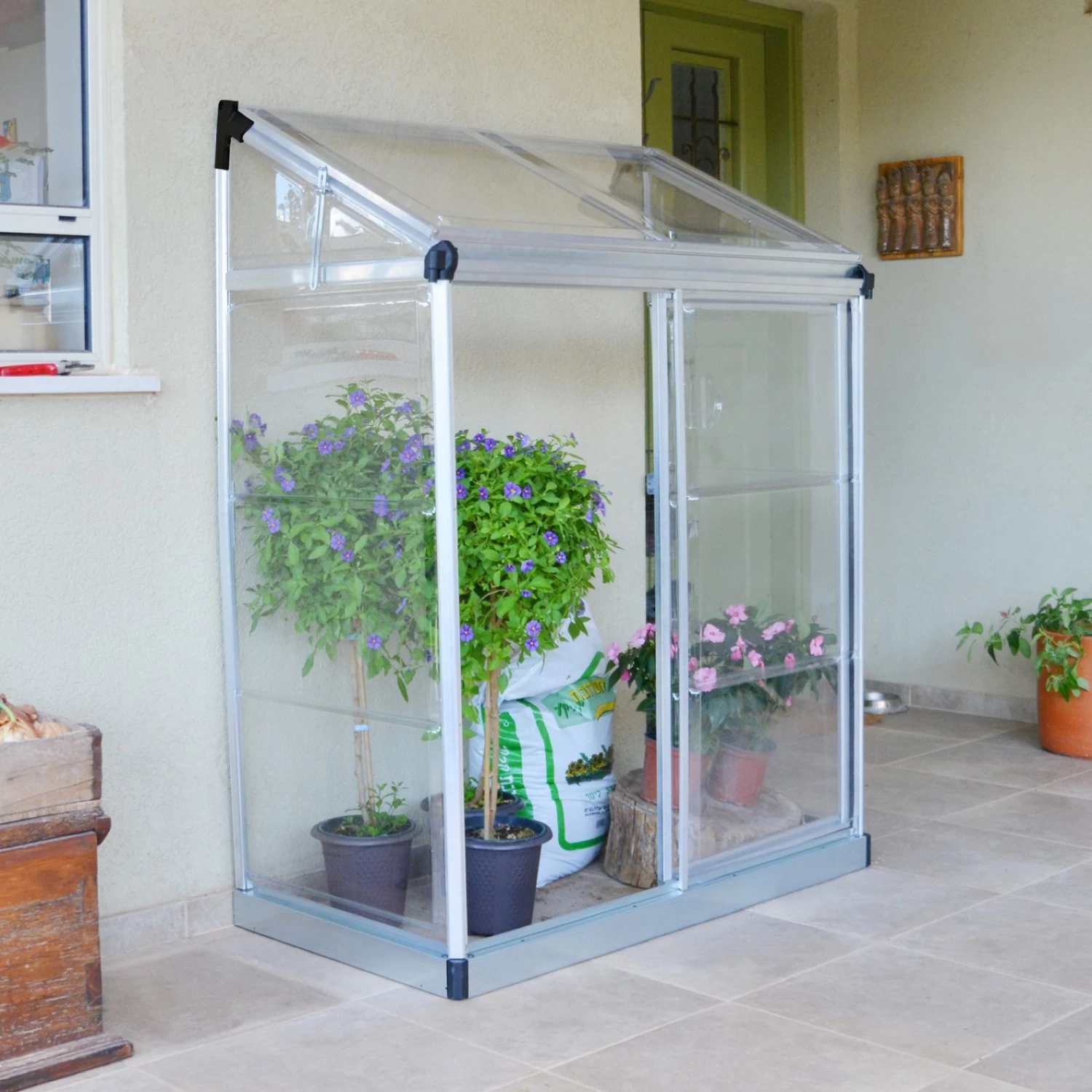 Maze Polycarbonate Greenhouse 4ft X 2ft Lean To - Image 3